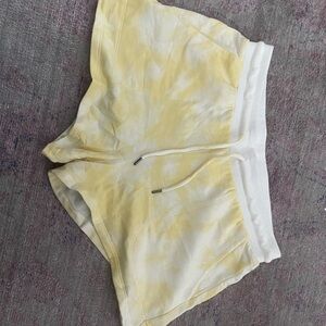 Stars Above Yellow and White Athletic Shorts